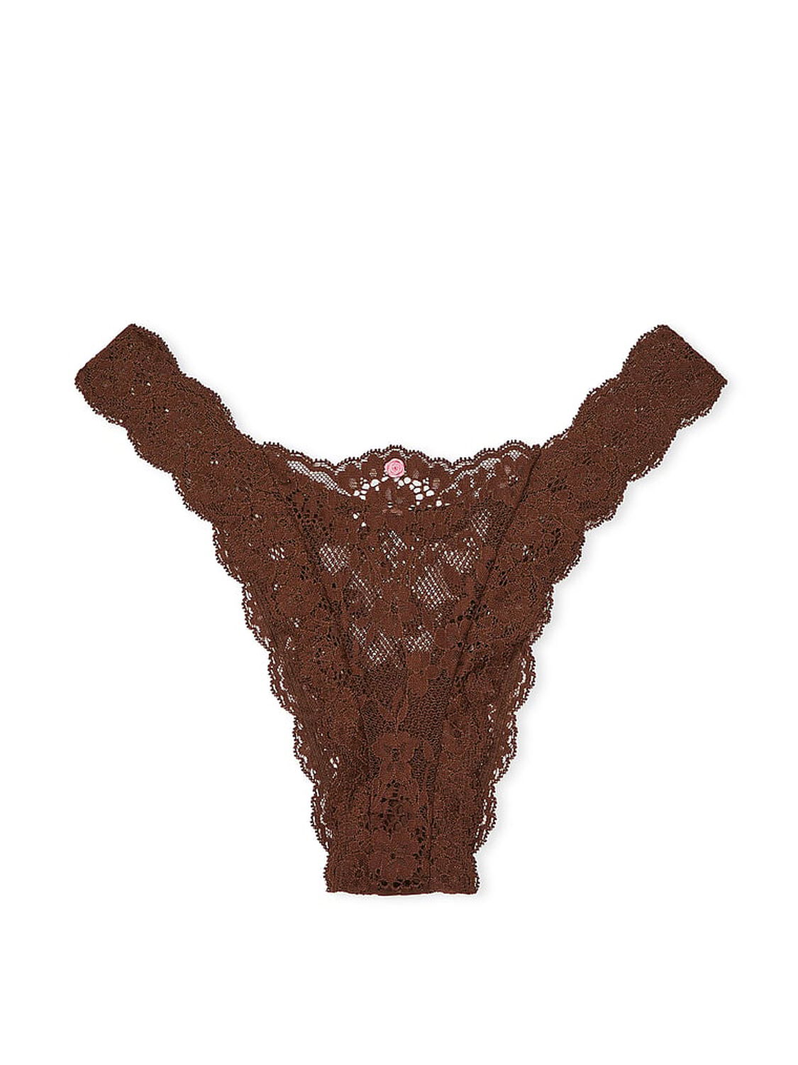 vs Dream Angels Lace Brazilian Panty Ganache 3 of 4 
