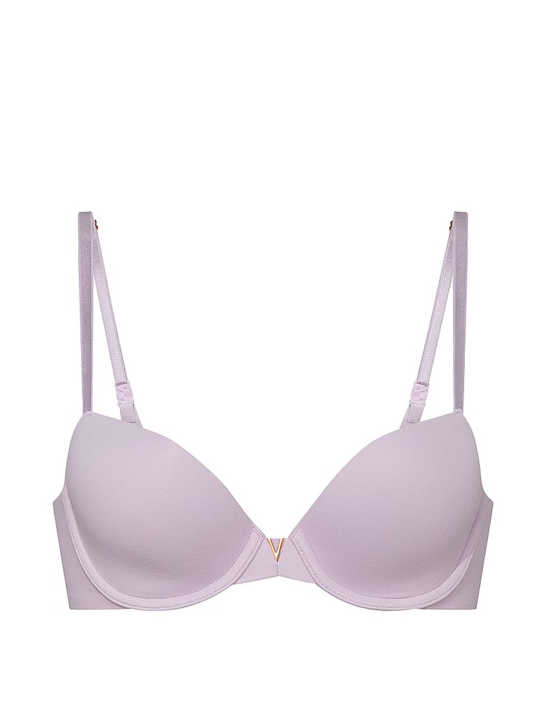 vs Love Cloud Smooth Lightly Lined Plunge Demi Bra Crystal Lilac 3 of 4 