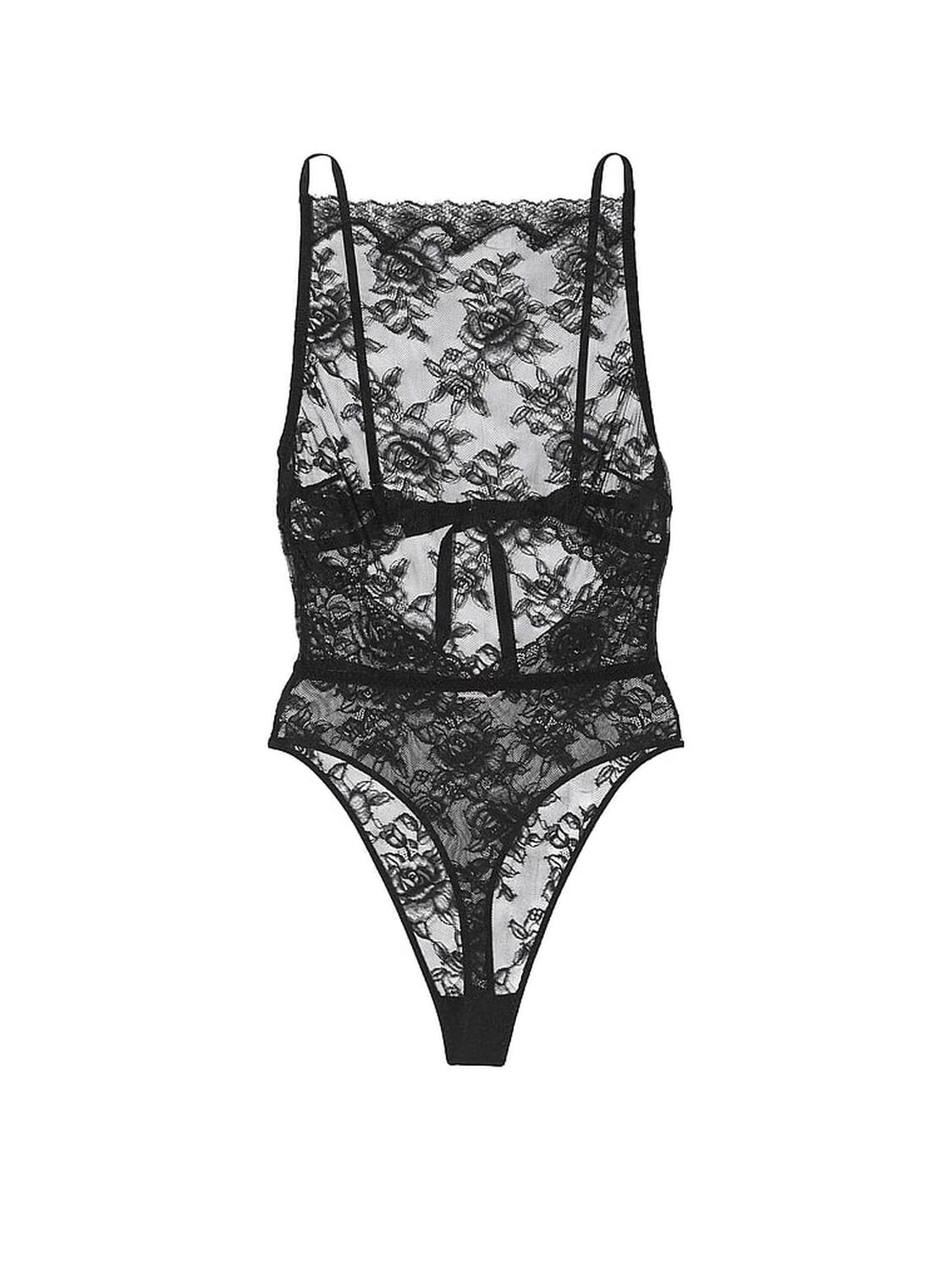 vs Very Sexy Rose Lace High-Neck Teddy 3 of 3 