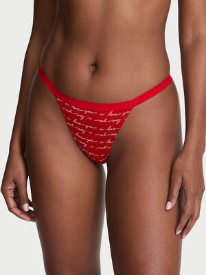 Stretch Cotton V-String Panty