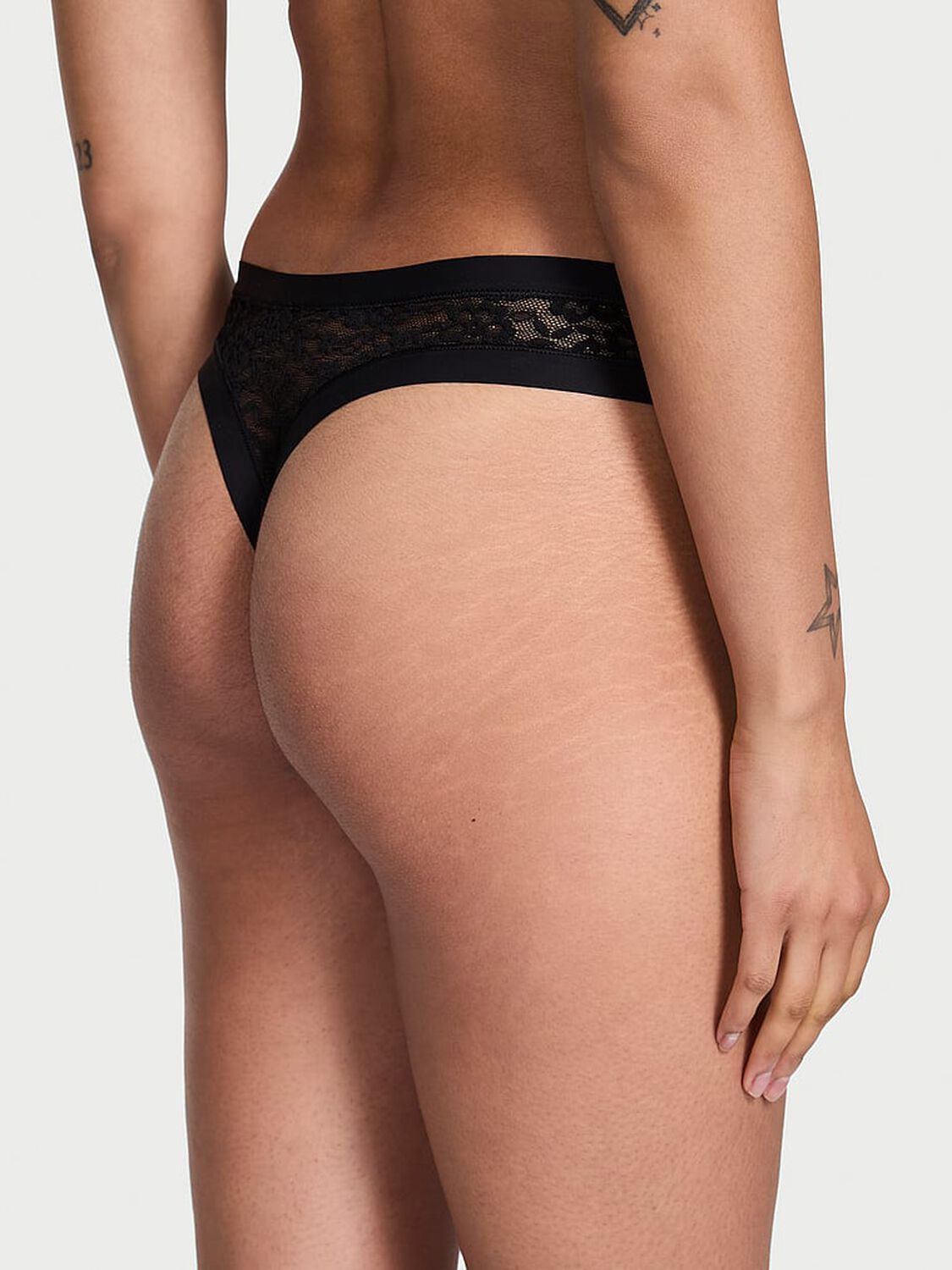 vs No-Show No-Show Lacie Thong Panty Black 1 of 3 
