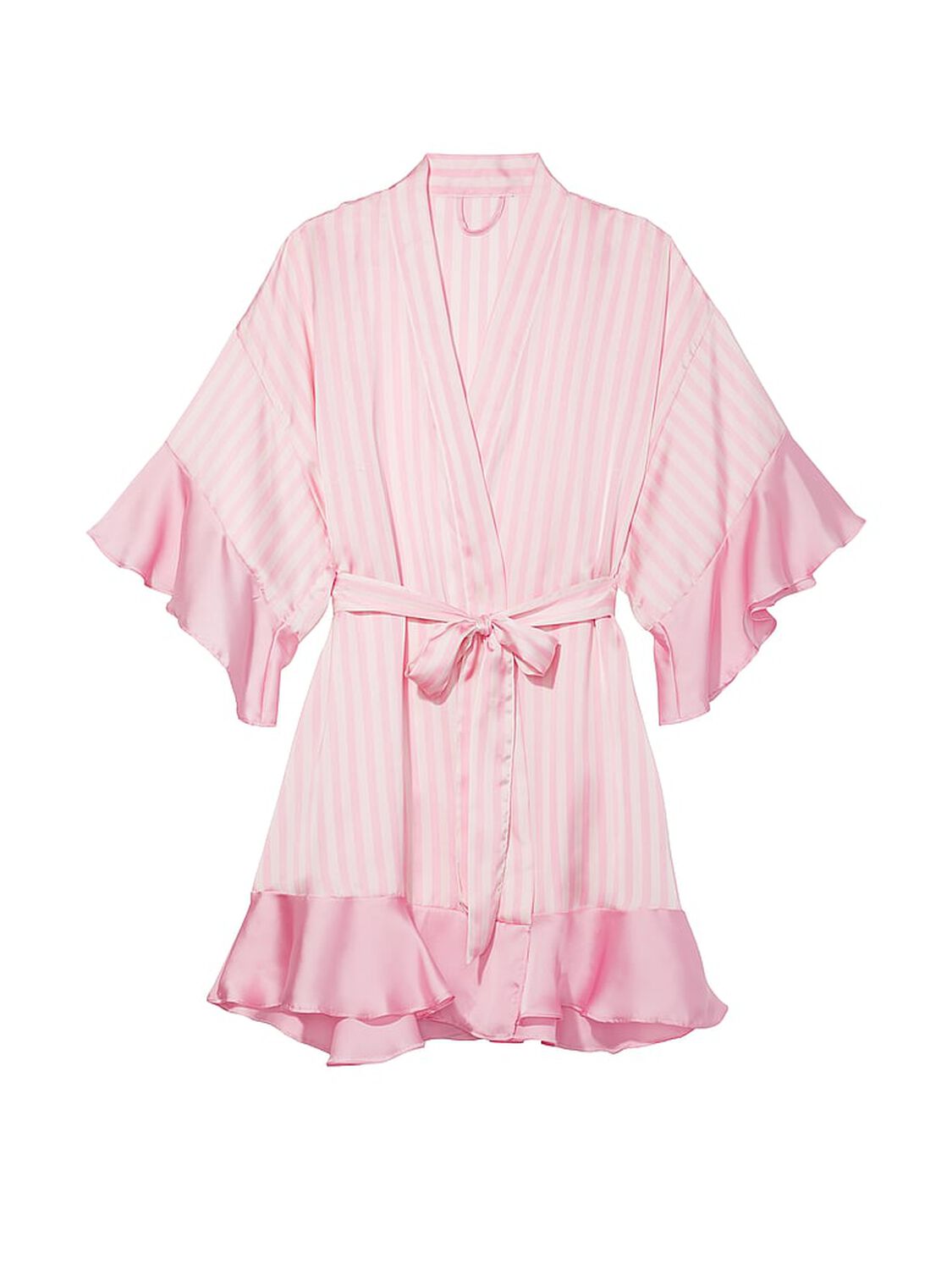 vs Victoria's Secret Georgette Flounce Robe Iconic Stripe 3 of 3 