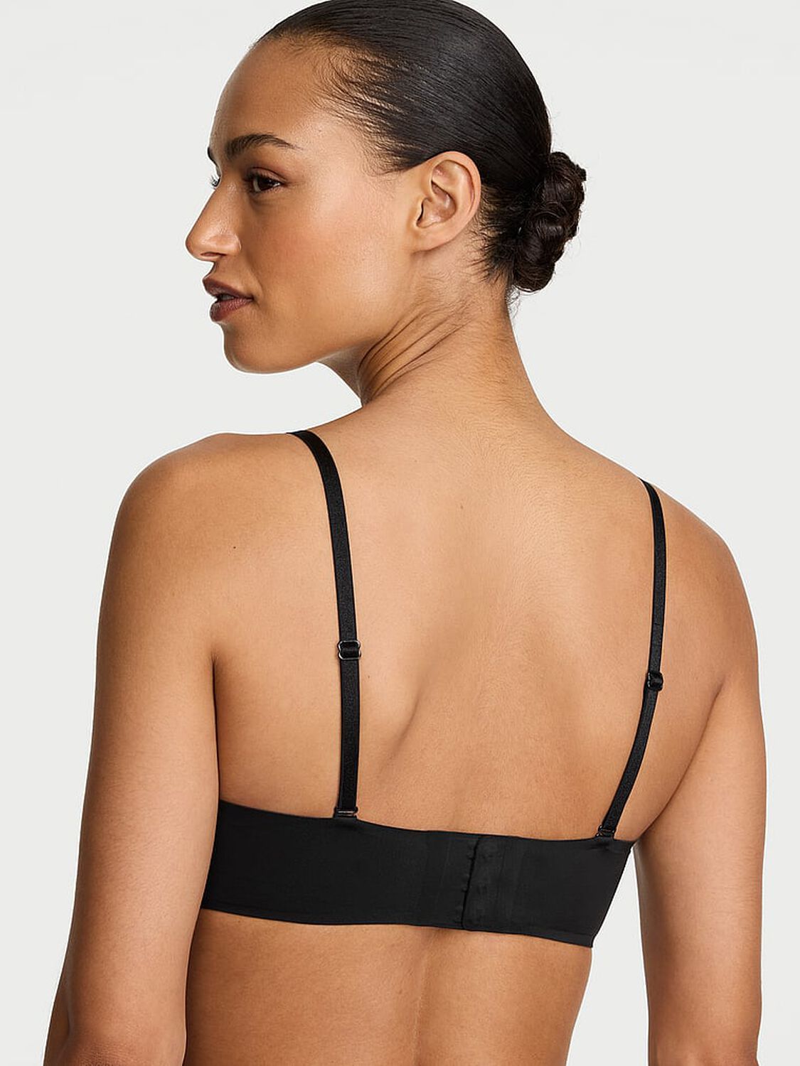 vs Victoria's Secret Bare Bombshell Add-2-Cups Push-Up Strapless Bra Black 2 of 3 