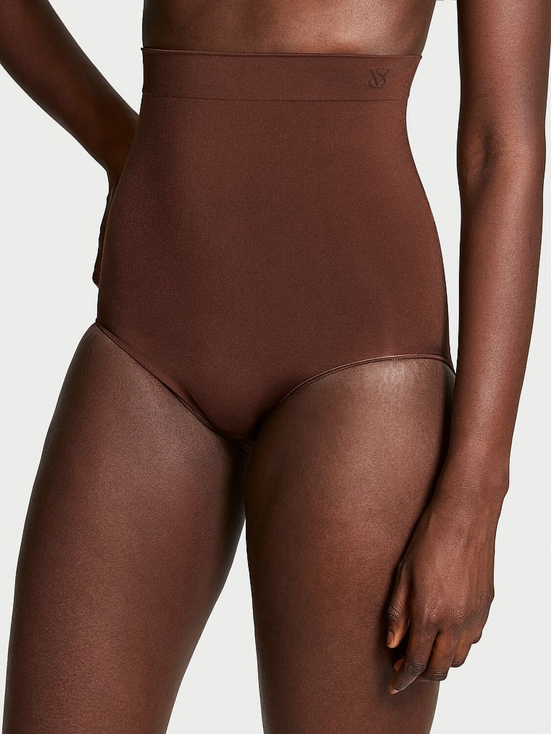 vs Victoria's Secret Shapewear by Victoria SeamlessShaping™ High-Waist Brief Panty Ganache 1 of 4 