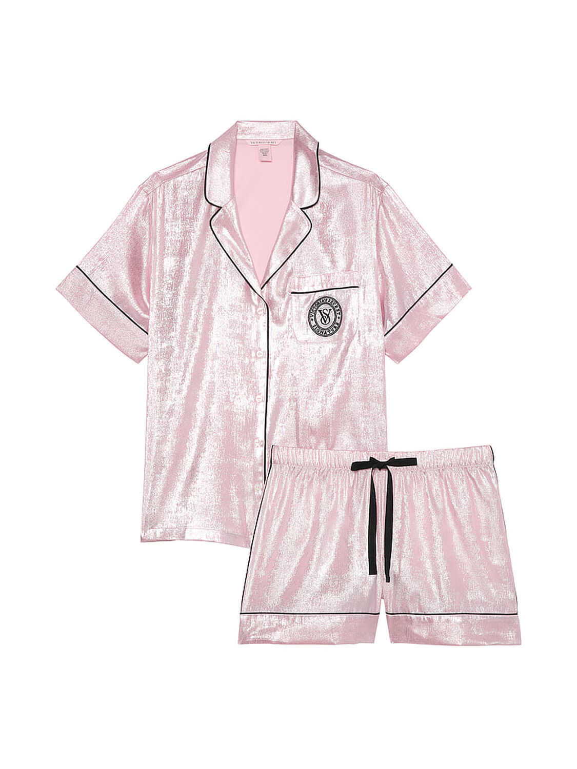 vs Victoria's Secret Glazed Satin Short Pajama Set 3 of 4 