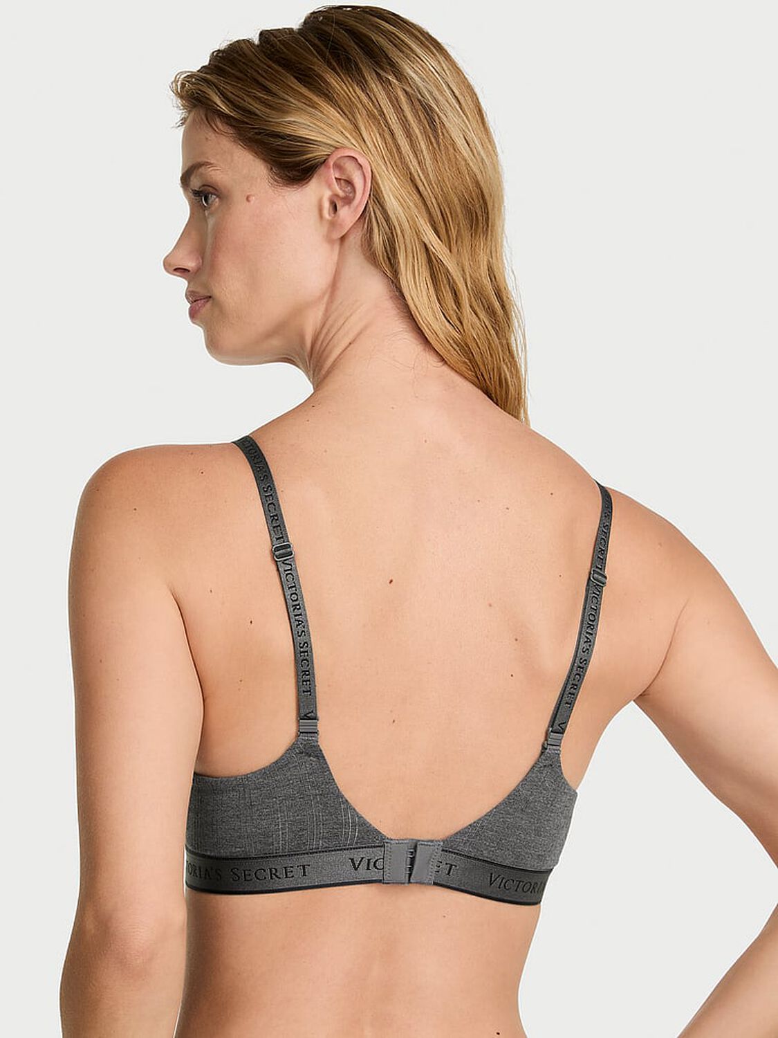 vs The T-Shirt Ultra-Fine Modal Lightly Lined Wireless Bra Heather Anthracite 2 of 4 