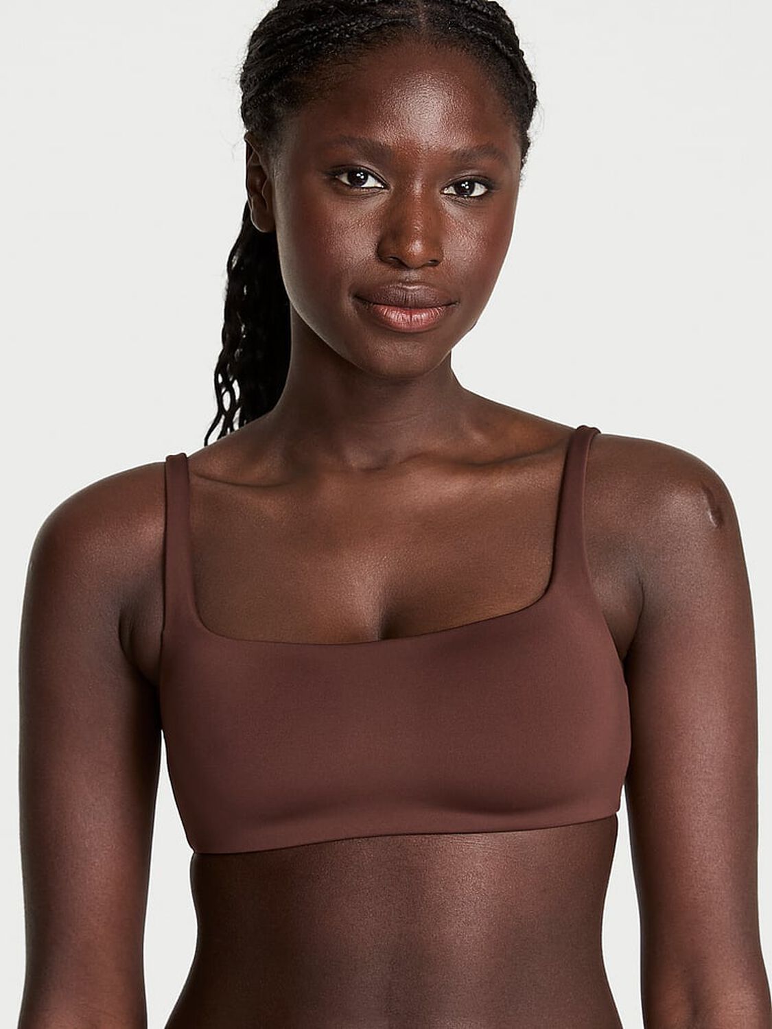 vs Body By Victoria Luxe Contour Scoop Lightly Lined Bra Ganache 1 of 4 