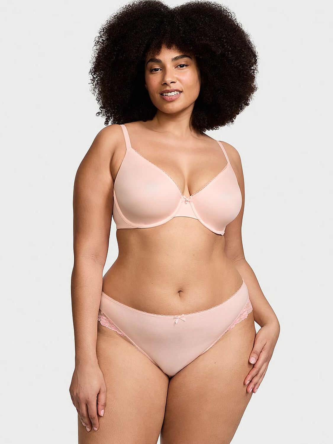 vs Body By Victoria Invisible Lift Unlined Smooth Demi Bra Purest Pink 4 of 4 