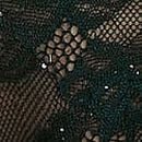 Rose Lace Shimmer Adjustable V-String Panty, Cilantro, swatch