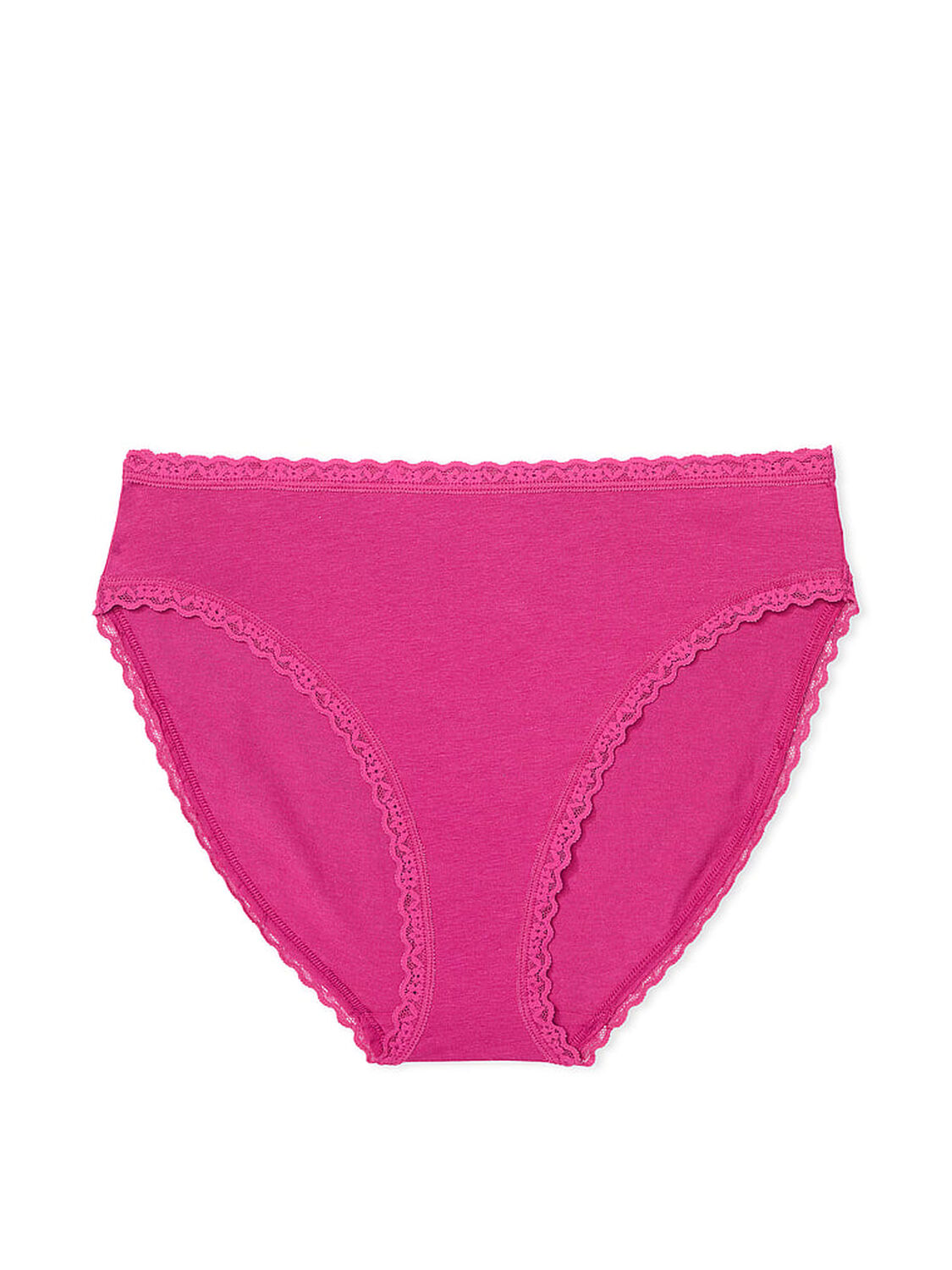 vs The Lacie Lace-Trim Cotton High-Leg Brief Panty Luscious Rose 3 of 3 
