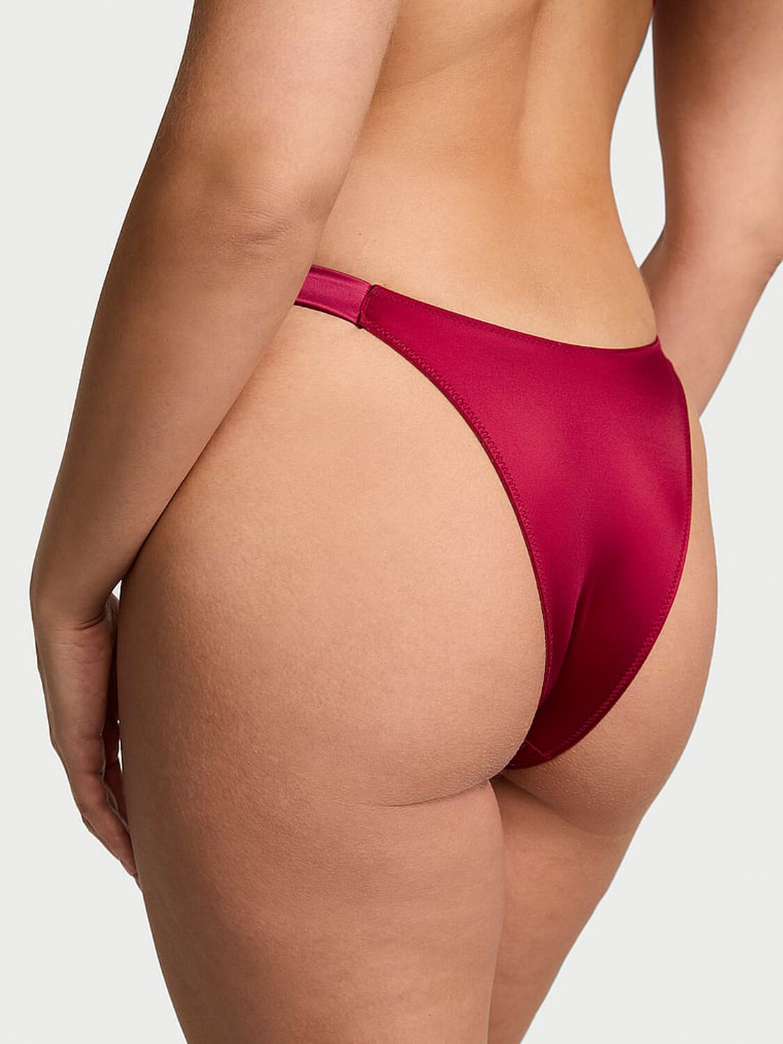 vs Very Sexy Scattered Shine Strap Brazilian Panty Red Lacquer 2 of 4 