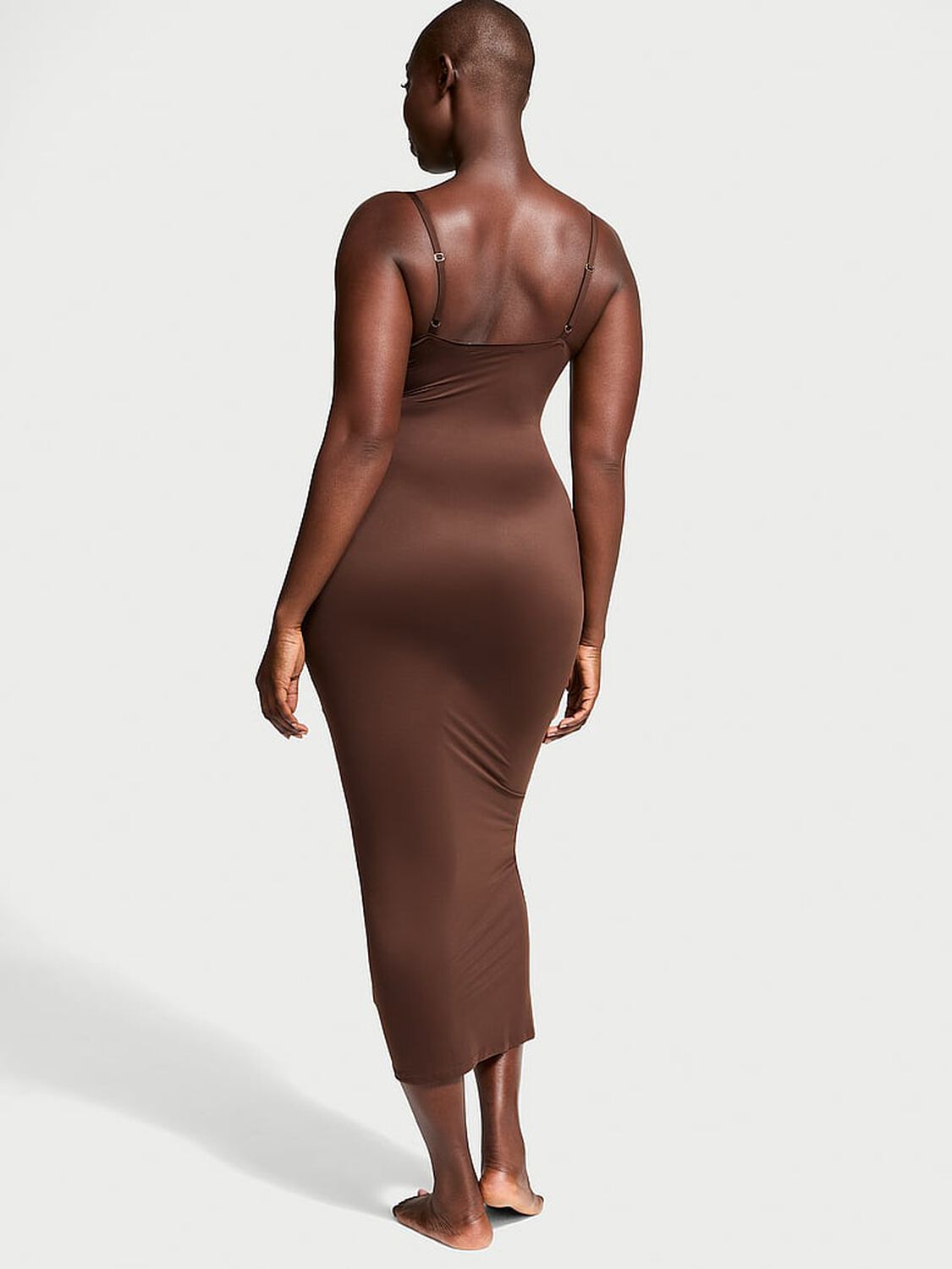 vs Victoria's Secret BODYWEAR by Victoria with FeatherSoft™ Innovation Maxi Slip Dress Ganache 2 of 4 