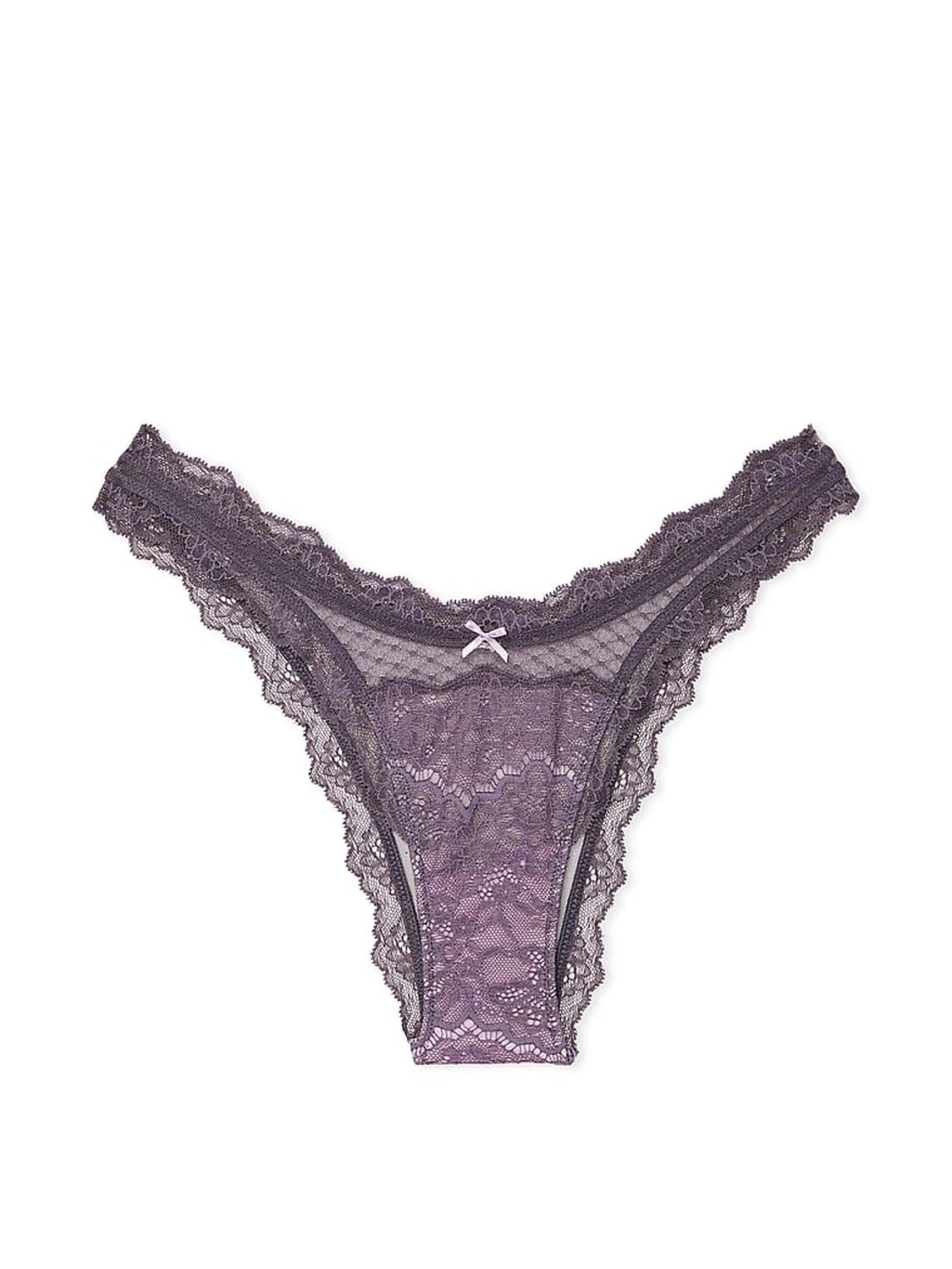 vs Dream Angels Lace & Mesh Brazilian Panty Tornado 3 of 4 