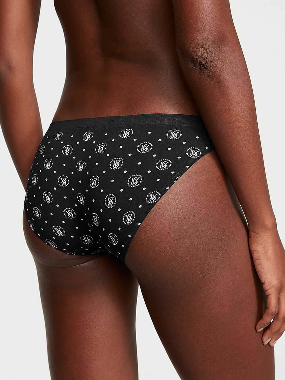 vs Seamless Seamless Bikini Panty Black Logo Dots 2 of 3 