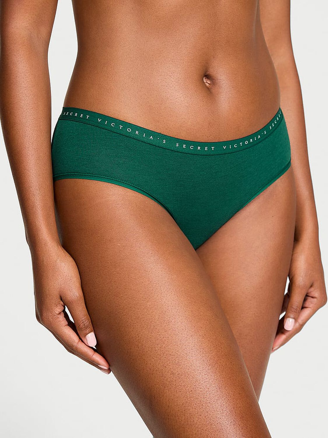 vs Victoria's Secret Stretch Cotton Hiphugger Panty Clover 1 of 3 