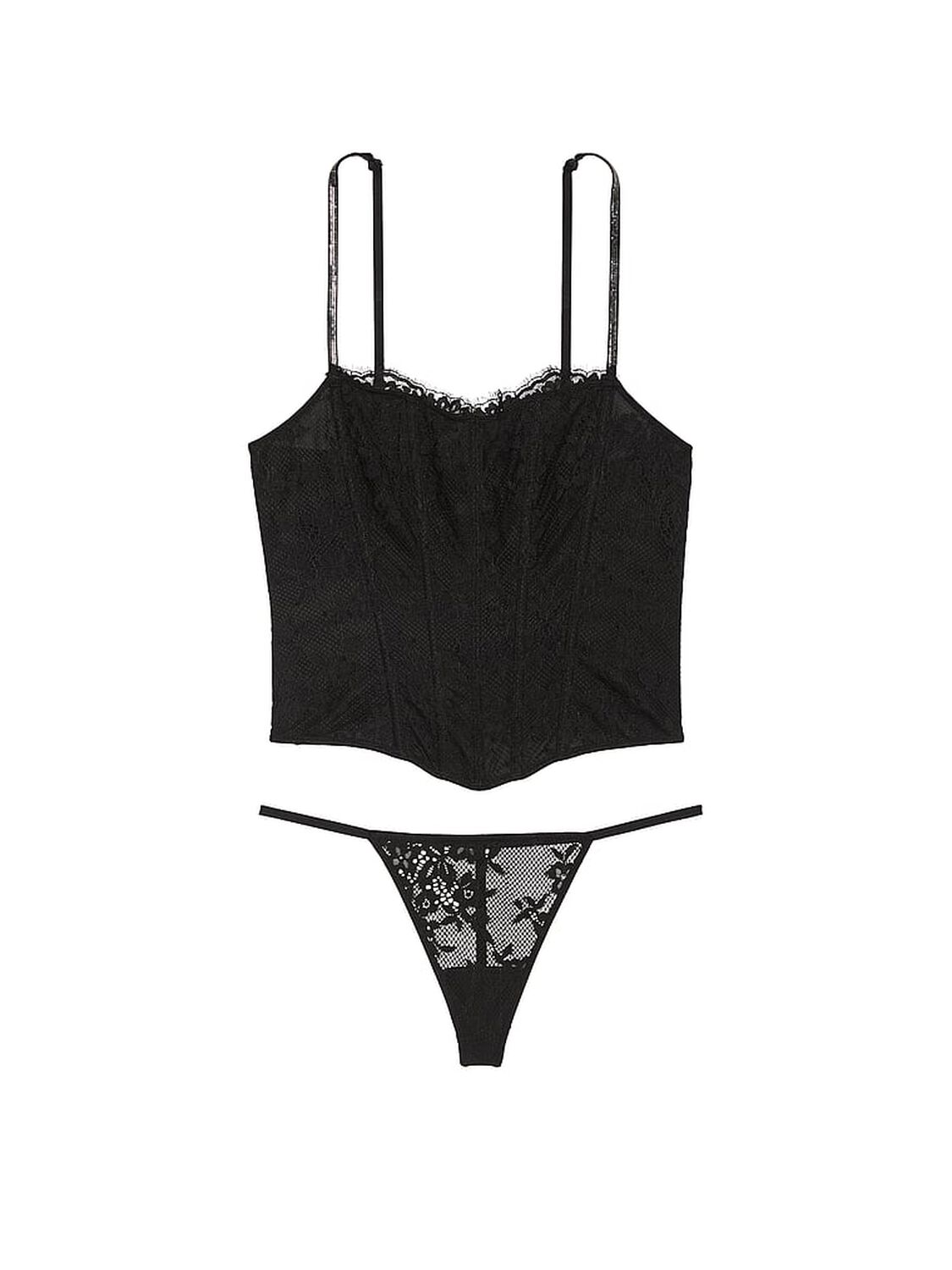 vs Very Sexy Twinkle Strap Lace Corset Set 3 of 4 