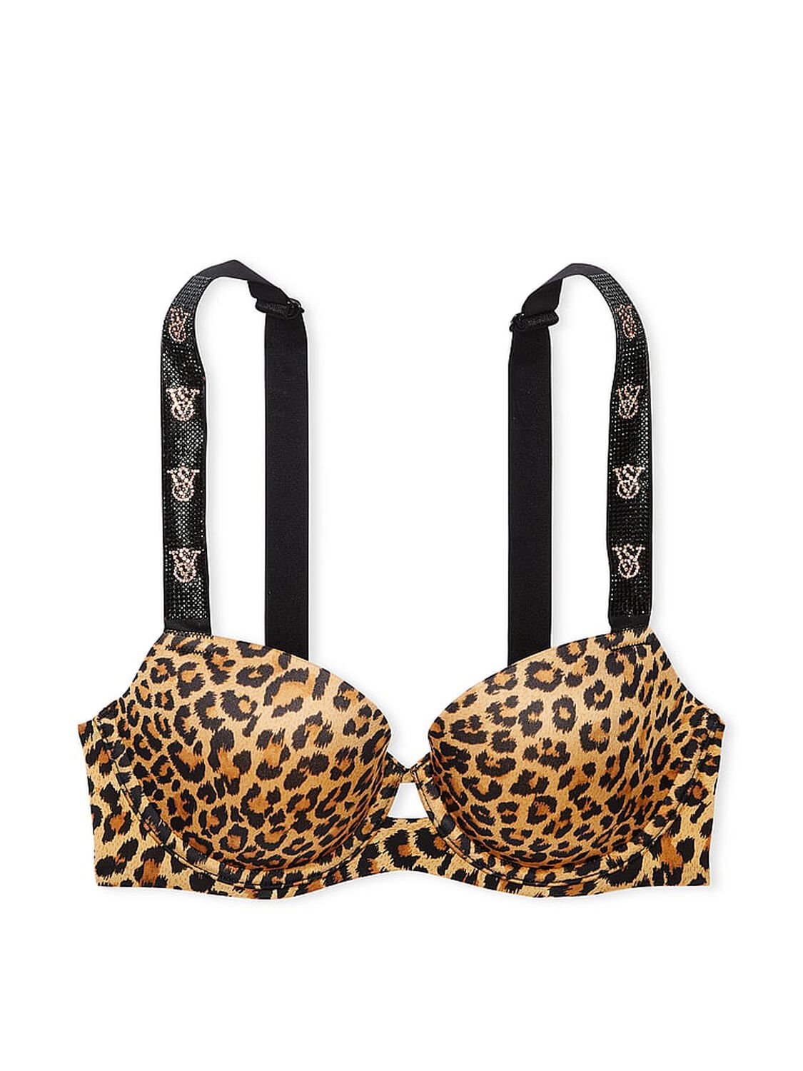 vs Very Sexy Shine Strap Lightly Lined Demi Bra Leopard 3 of 4 