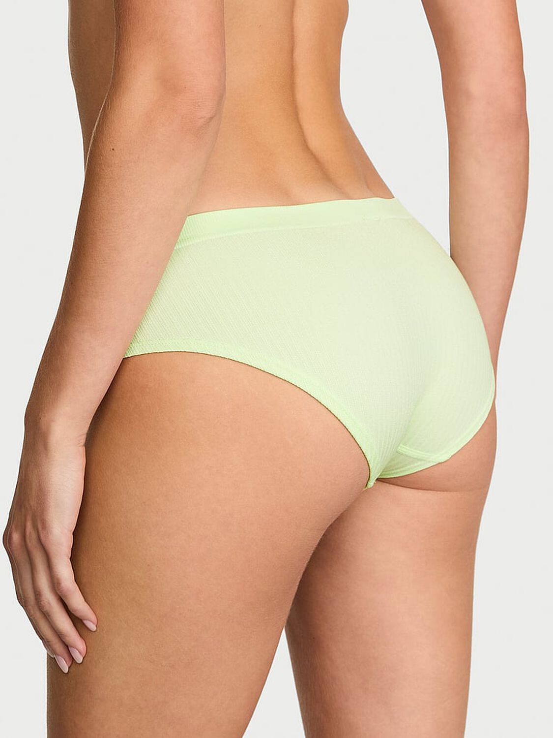 vs Seamless Seamless Sheer Rib Hiphugger Panty Aloe Glow 2 of 3 