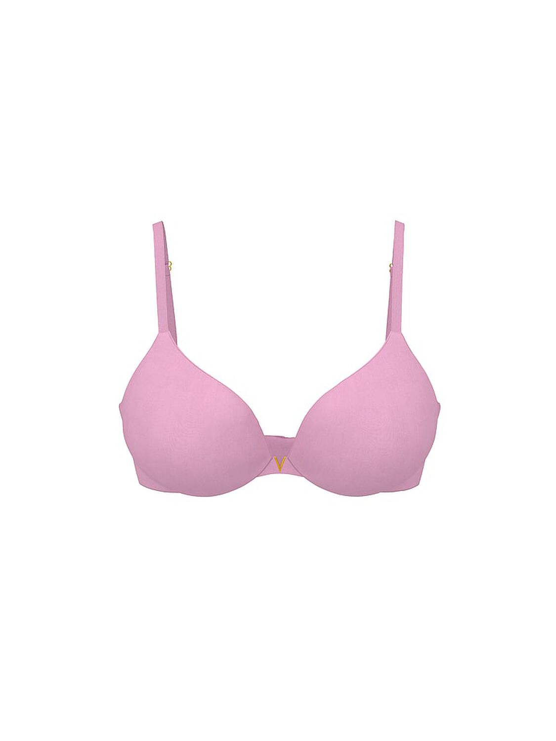 vs Love Cloud Smooth Lightly Lined Plunge Demi Bra Bikini Pink 3 of 3 