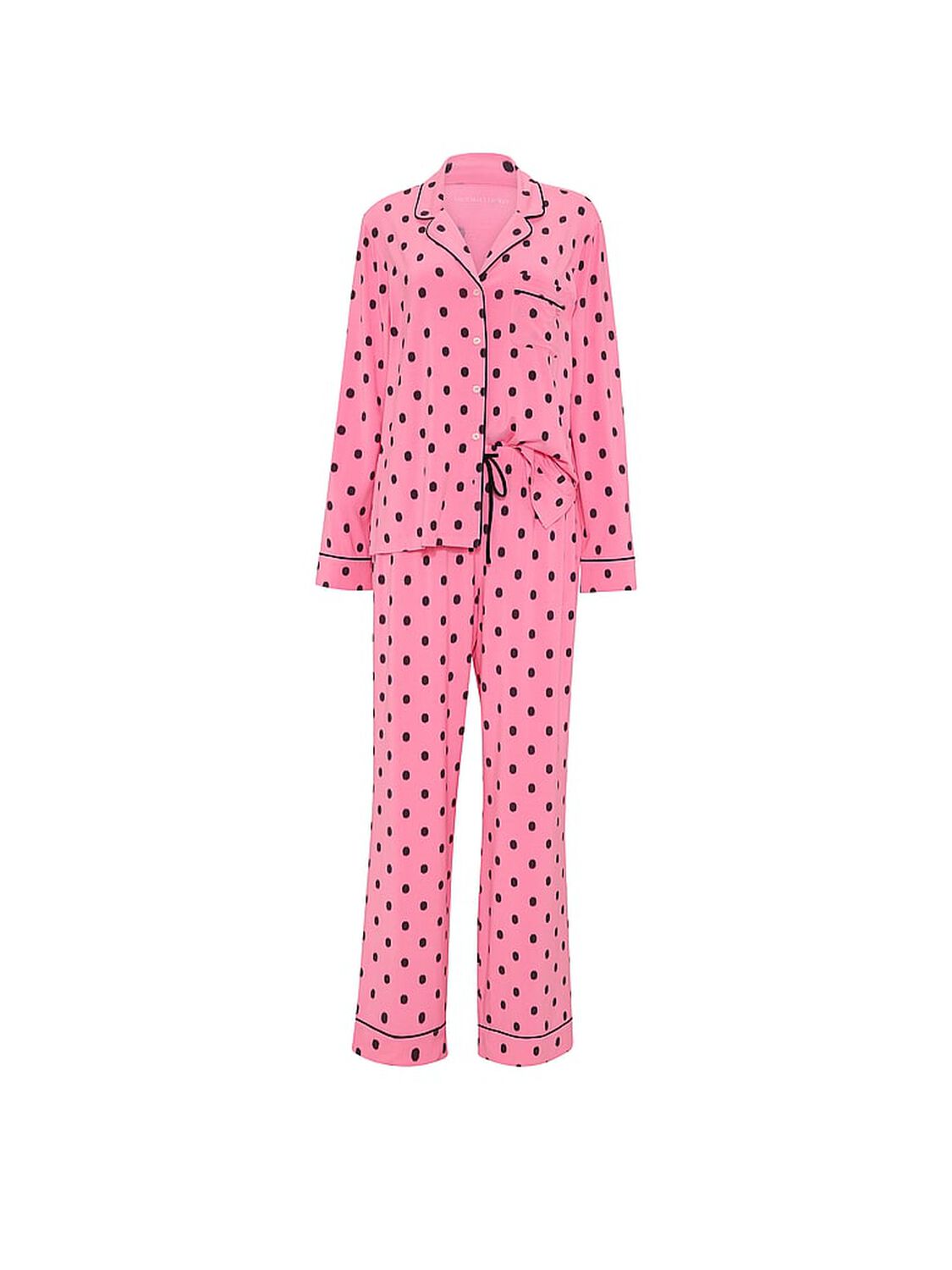 vs Victoria's Secret SoSoft&trade; Modal Long Pajama Set Pink Dot 3 of 3 