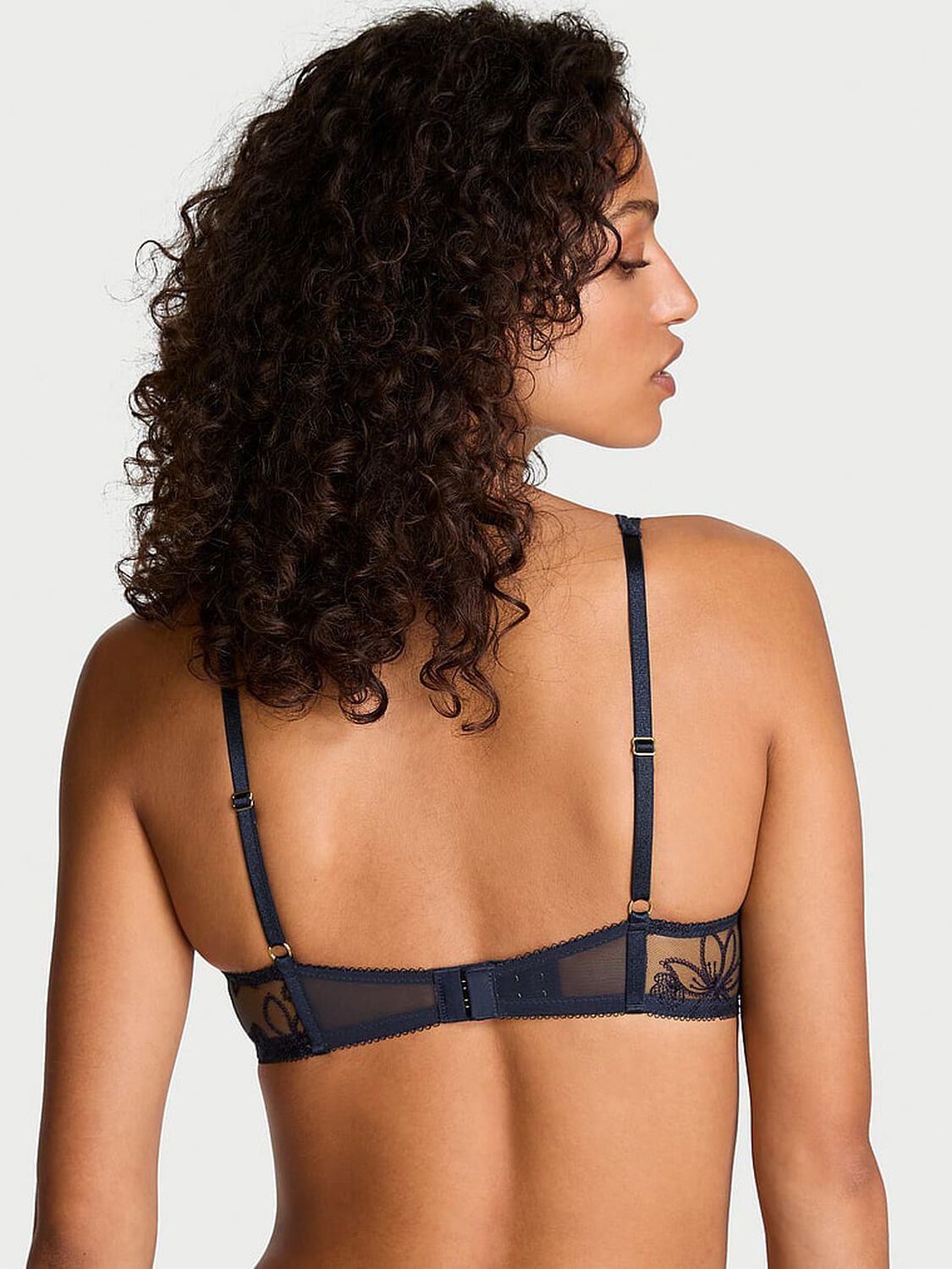vs Very Sexy Ziggy Noir Embroidery High-Neck Unlined Bra Top 2 of 4 