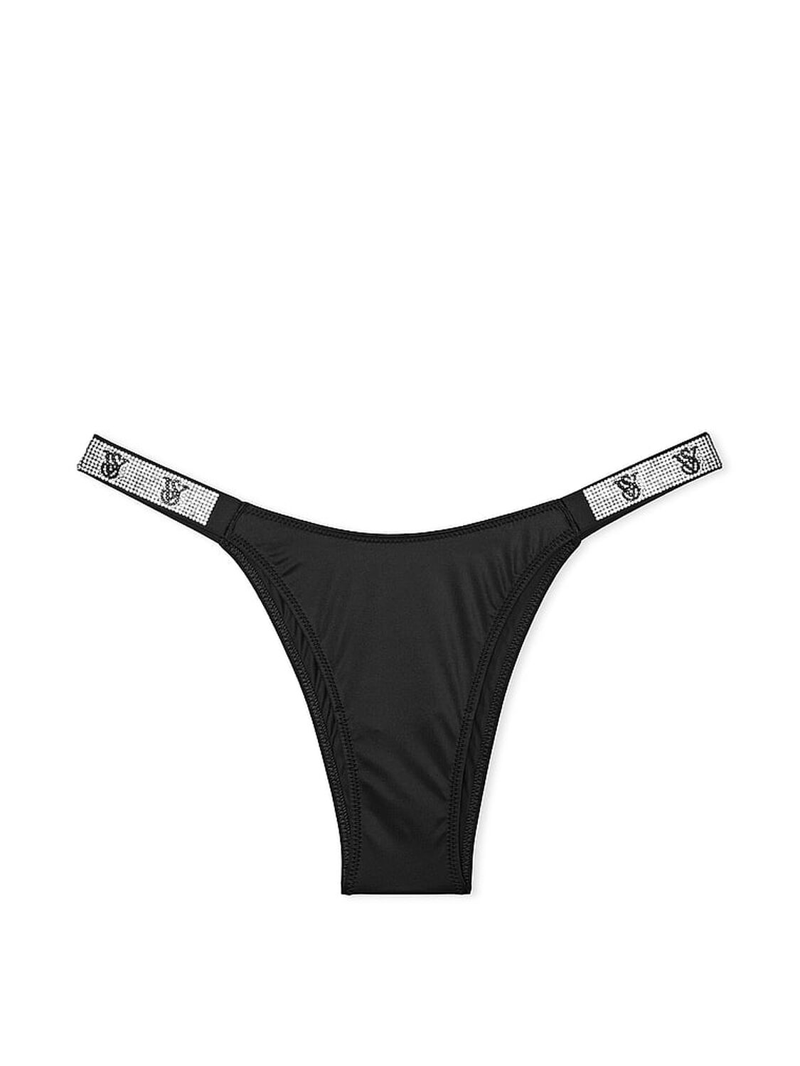 vs Very Sexy Shine Strap Brazilian Panty Black 3 of 3 