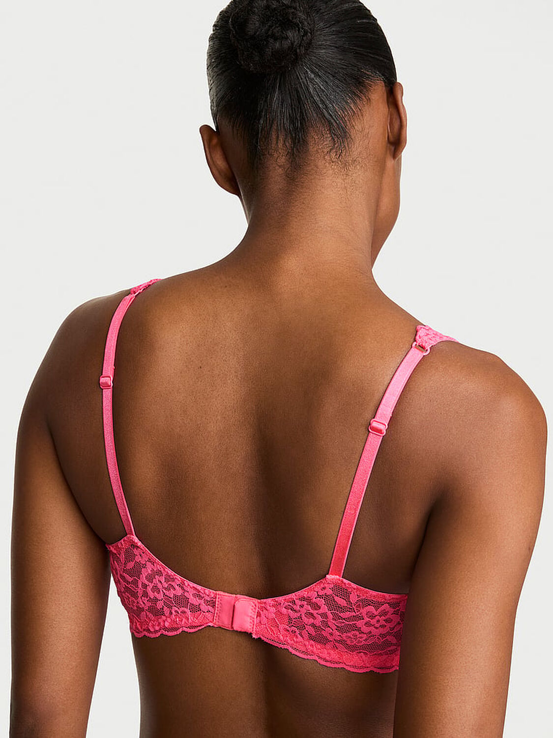 vs Victoria's Secret Lacie Unlined Balconette Bra Bombshell Pink 2 of 2 