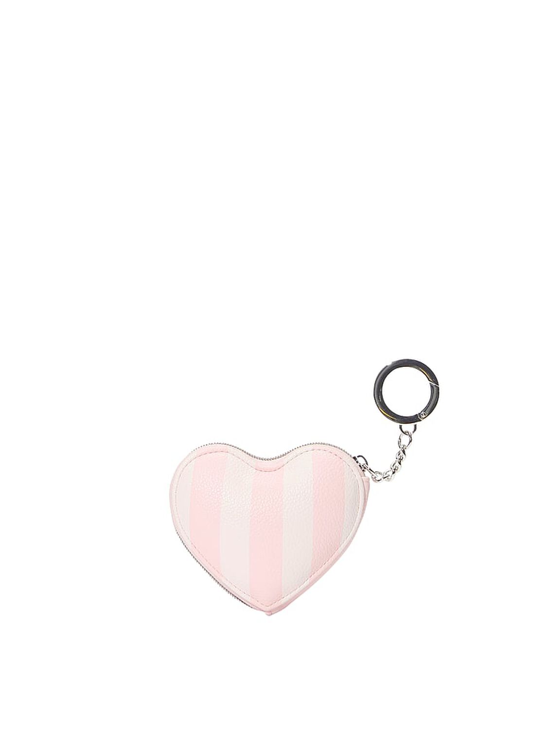 vs Victoria's Secret Heart Pouch Keychain Heritage Stripe 2 of 3 