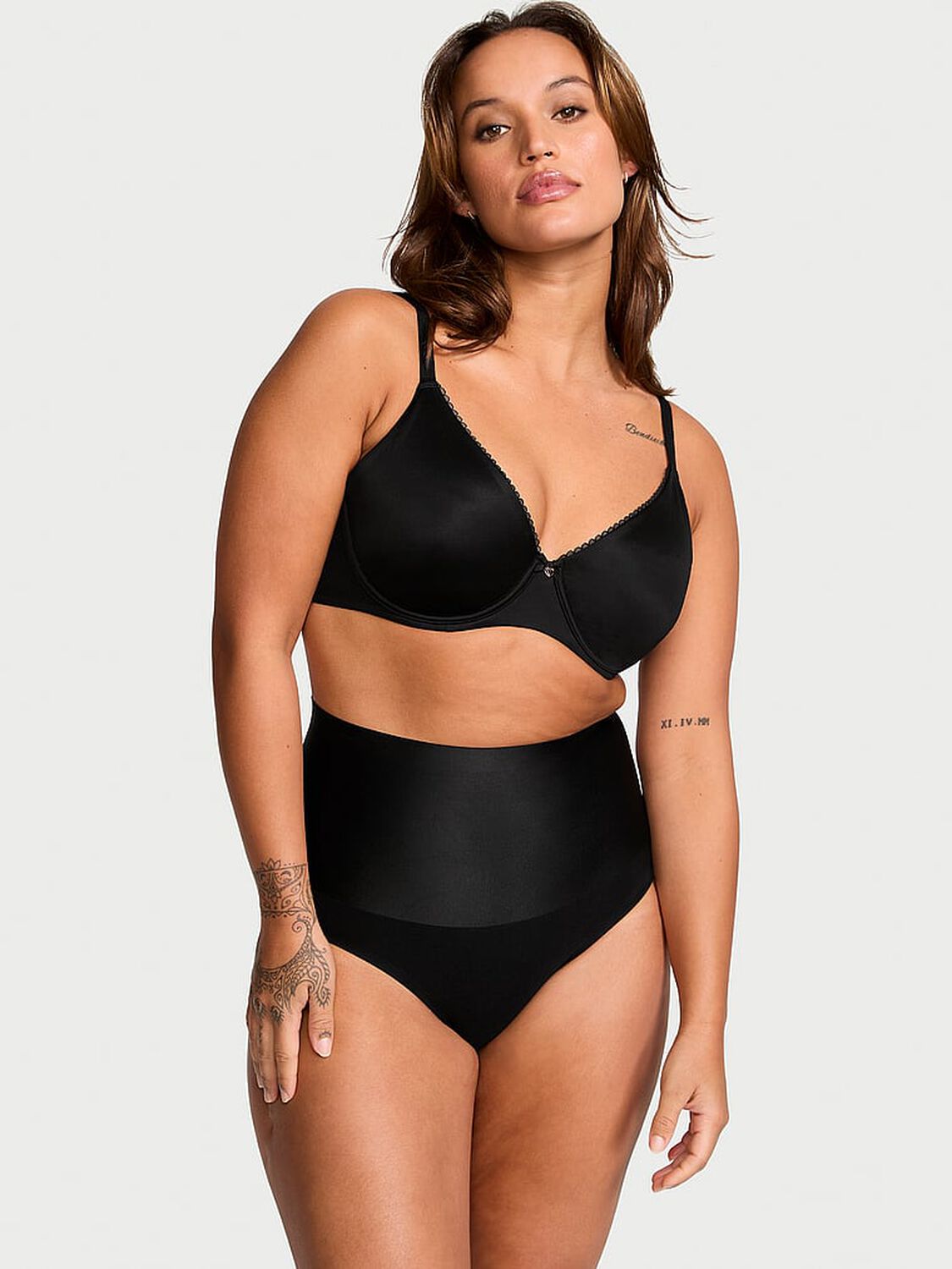 vs Body By Victoria Smoothing Shimmer Brief Panty Black 4 of 4 
