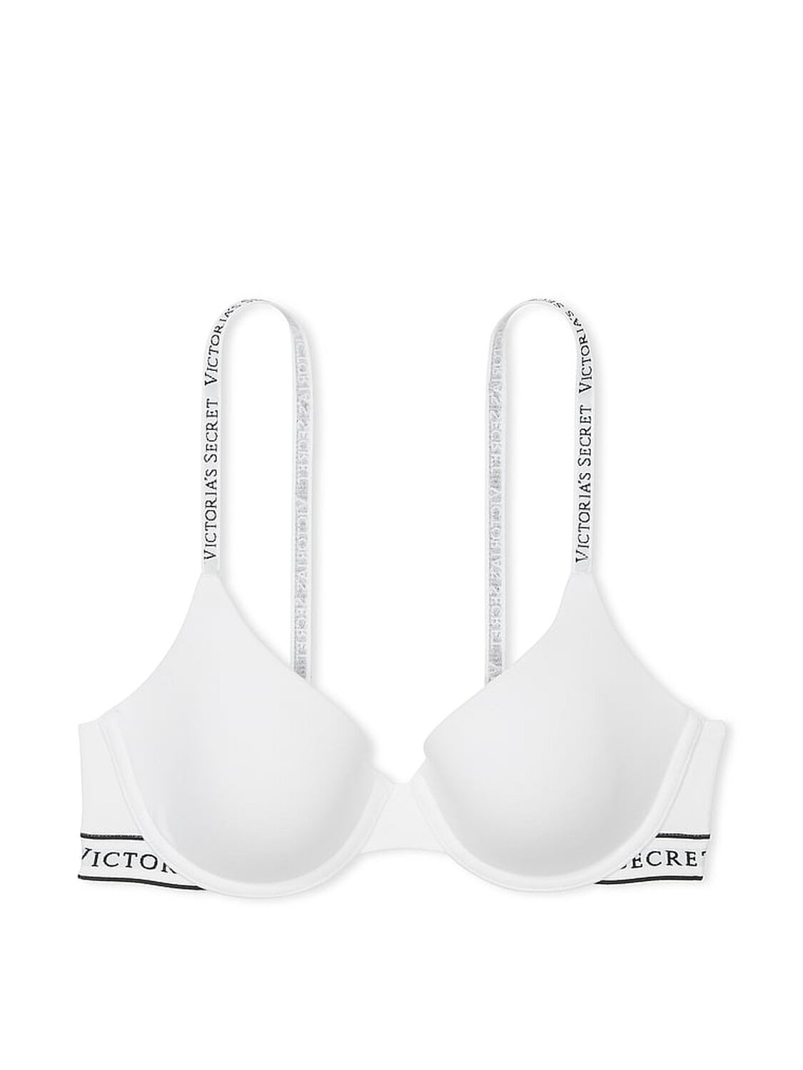 vs The T-Shirt Lightly Lined Cotton Demi Bra Vs White 3 of 3 