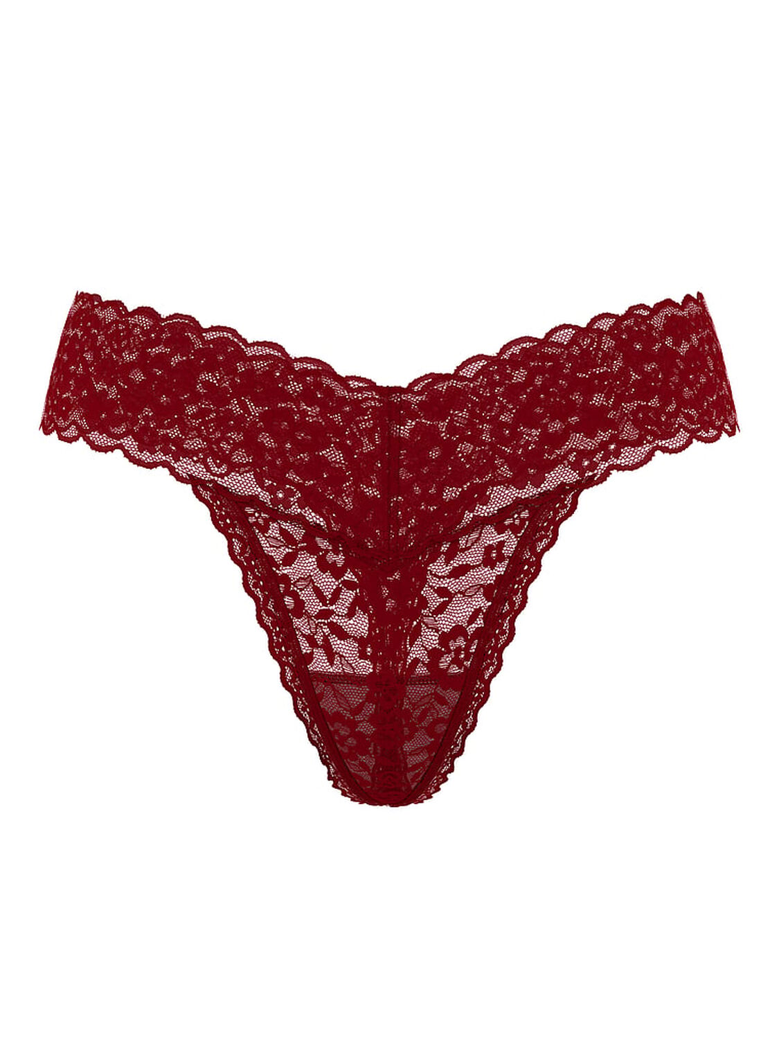 vs The Lacie Lace Thong Panty Sangria Red 3 of 4 