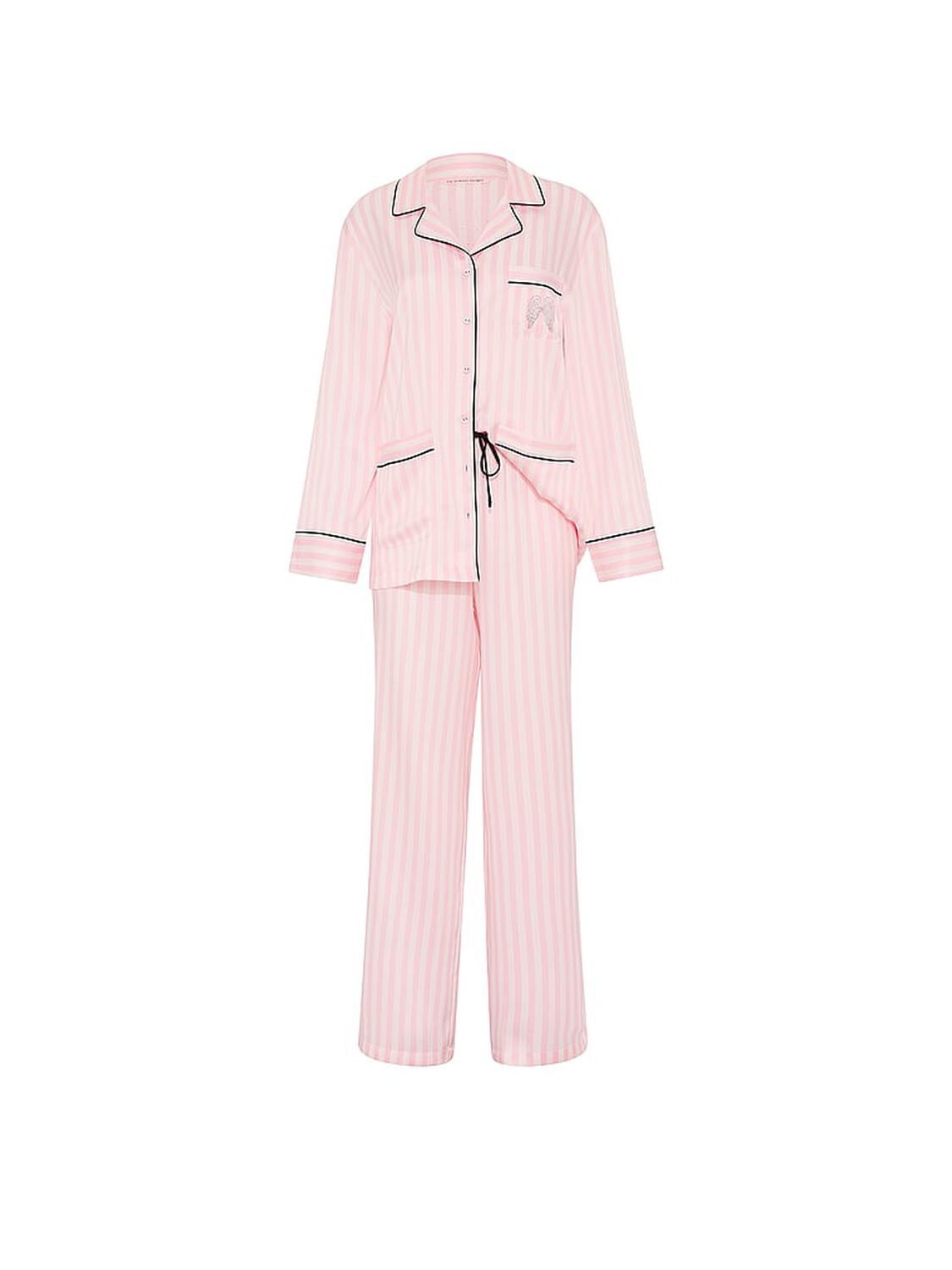 vs Victoria's Secret VSFS '26 Signature Satin Long Pajama Set Iconic Stripe 3 of 4 