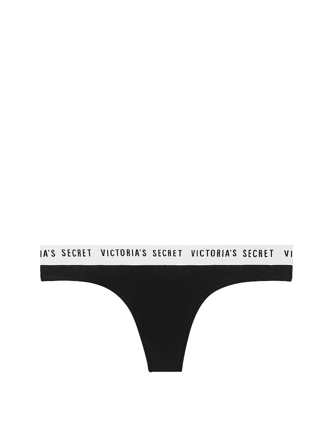 vs Victoria's Secret Stretch Cotton Logo Thong Panty 1 of 2 