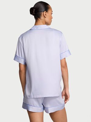 Glazed Satin Short Pajama Set