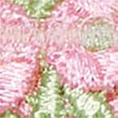 Rosebud Embroidery Crotchless V-String Panty, Pink Fizz, swatch