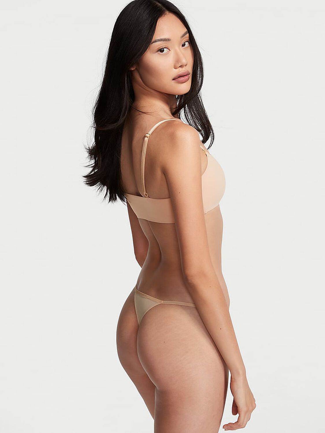 vs Love Cloud Adjustable String Thong Panty Marzipan 2 of 4 