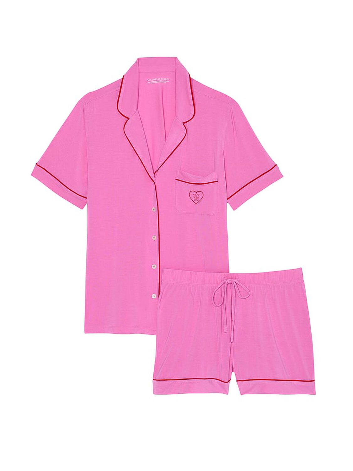 vs Victoria's Secret Modal Soft Short Pajama Set New Peony 3 of 3 