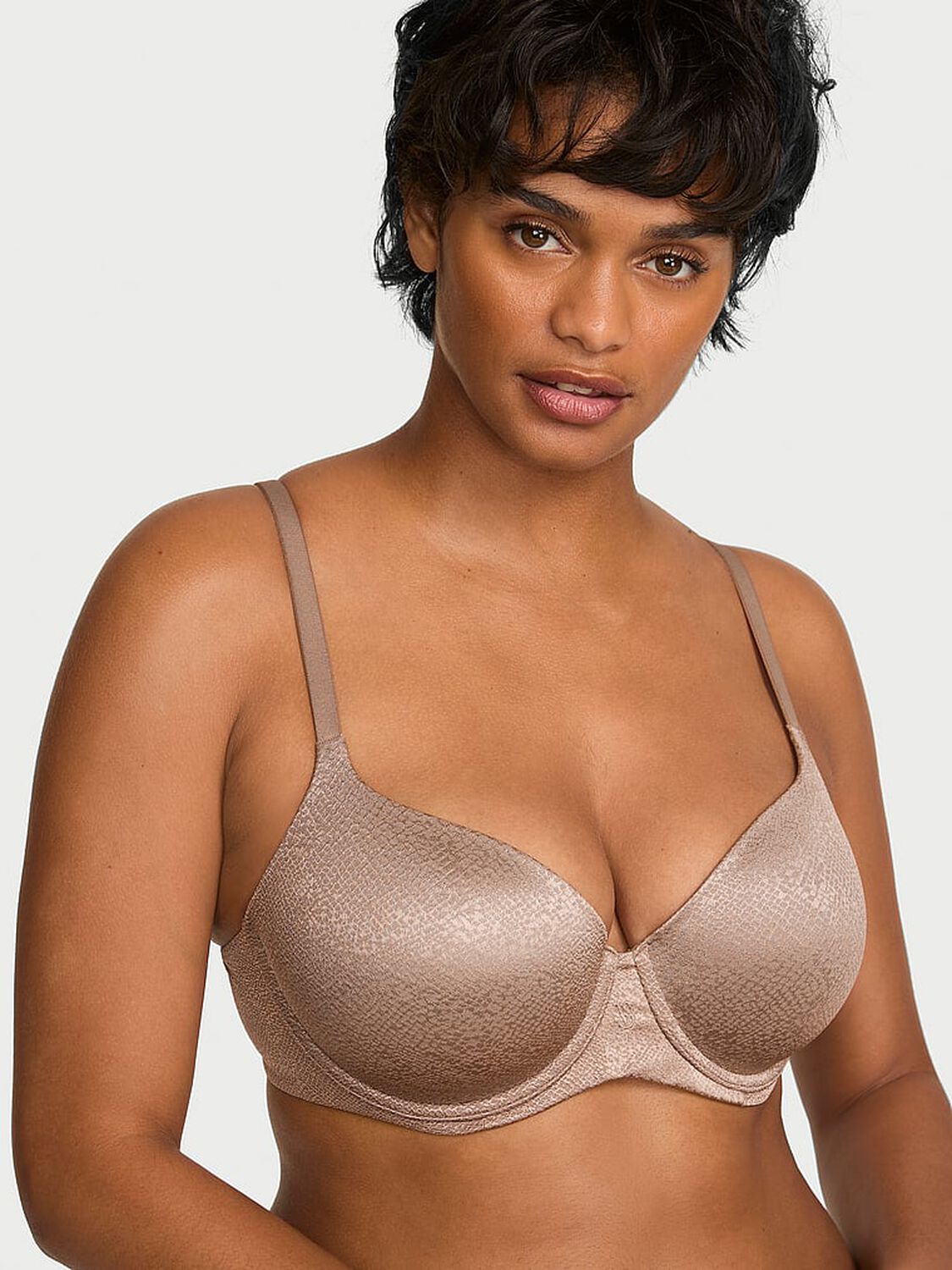 vs Body By Victoria Lightly Lined Demi Bra Iced Coffee 1 of 3 