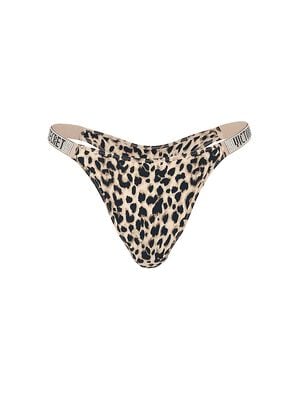 Logo Shine Strap Brazilian Panty