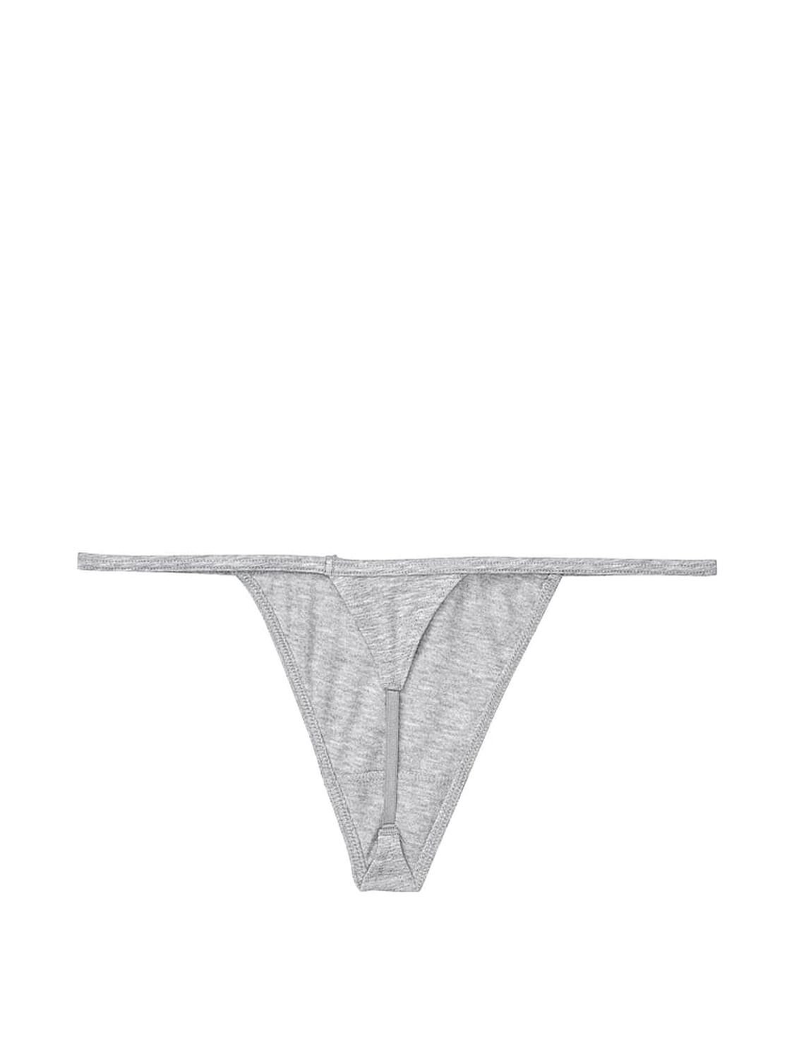 vs Victoria's Secret Stretch Cotton V-String Panty Medium Heather Grey 4 of 4 