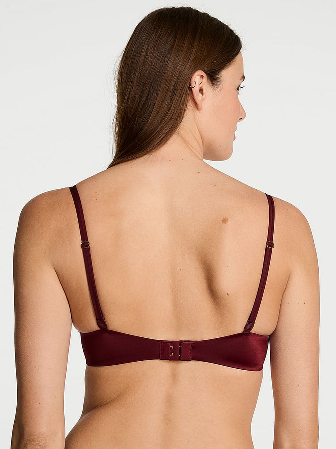 vs Very Sexy Smooth Lace-Trim Push-Up Bra Sangria Red 2 of 4 