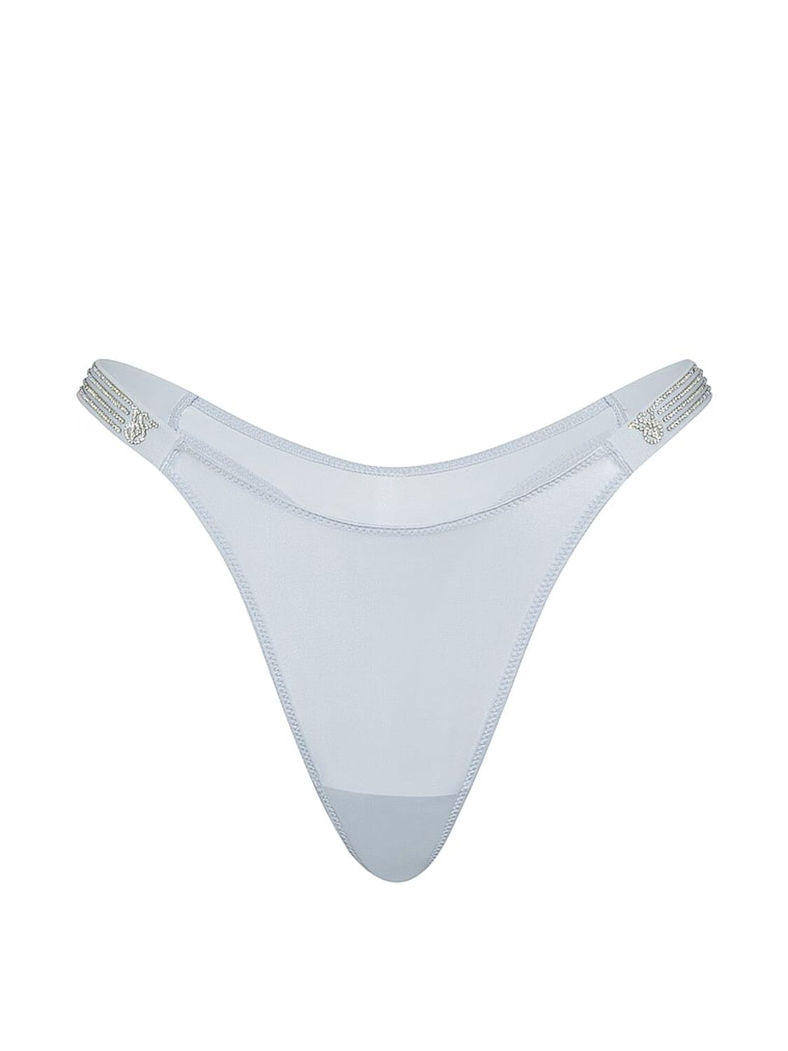 vs Very Sexy Ombr&eacute; Stripe Shine Strap Thong Panty Linen Blue 3 of 4 