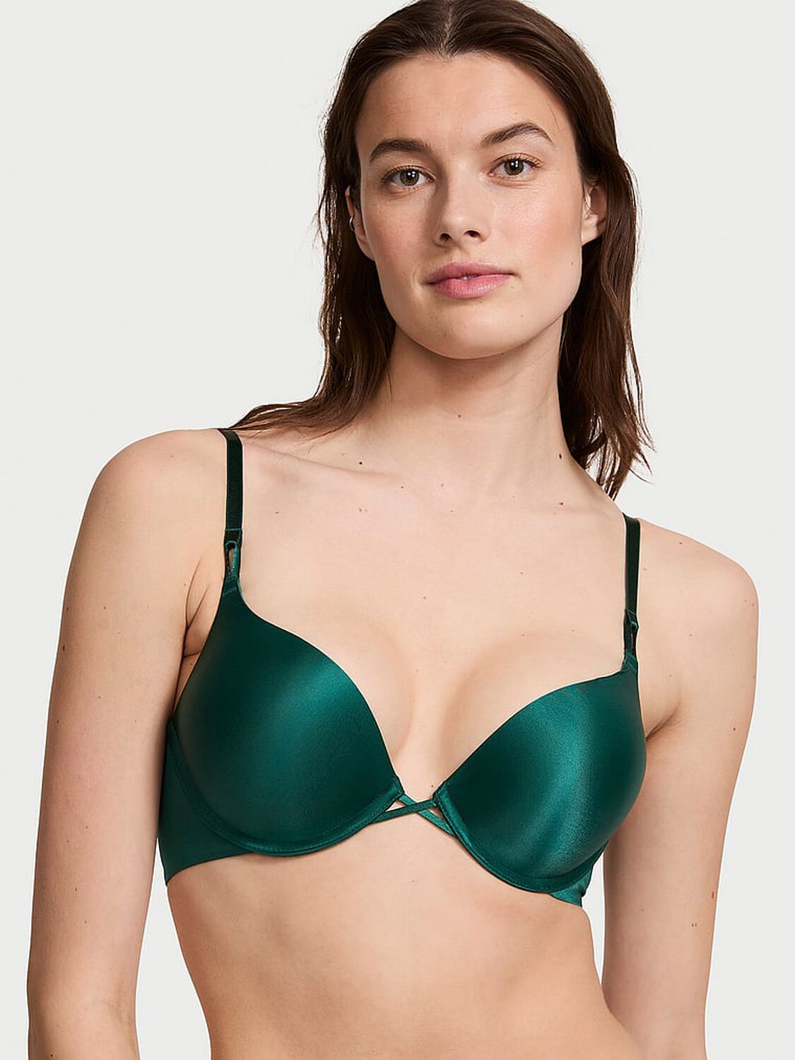 vs Very Sexy Bombshell Smooth Add-2-Cups Push-Up Bra Green Mystique 1 of 4 
