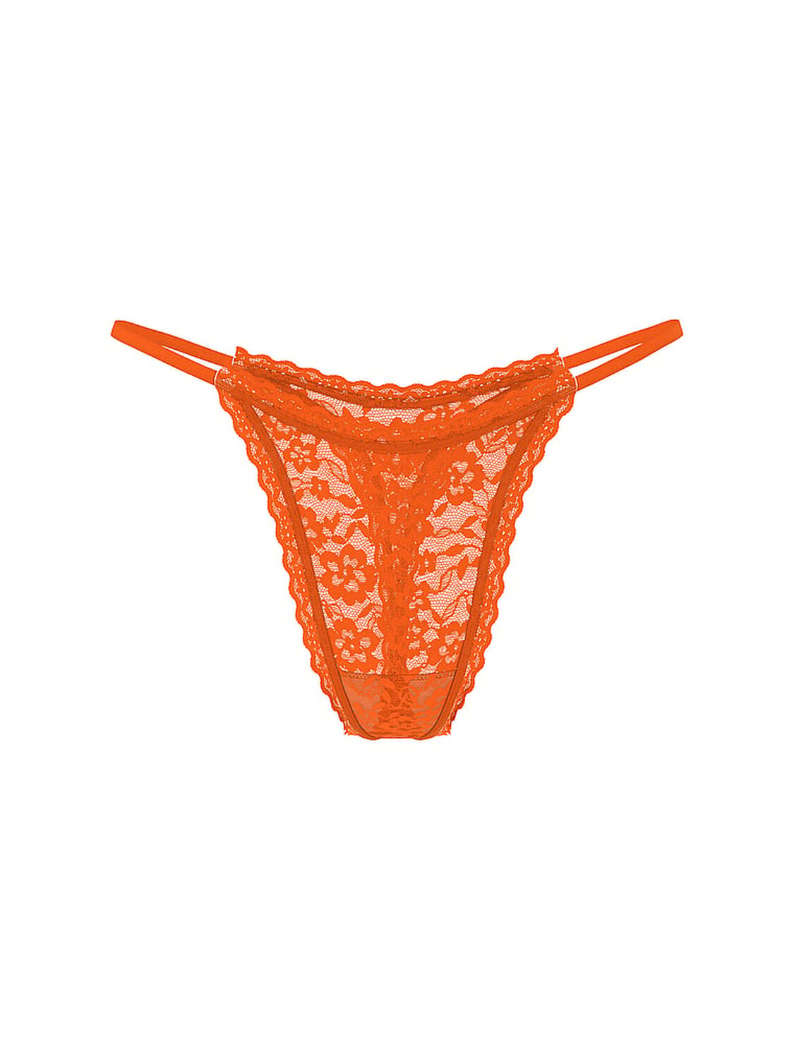 vs The Lacie Blossom Lace String Thong Panty Wild Orange 3 of 3 