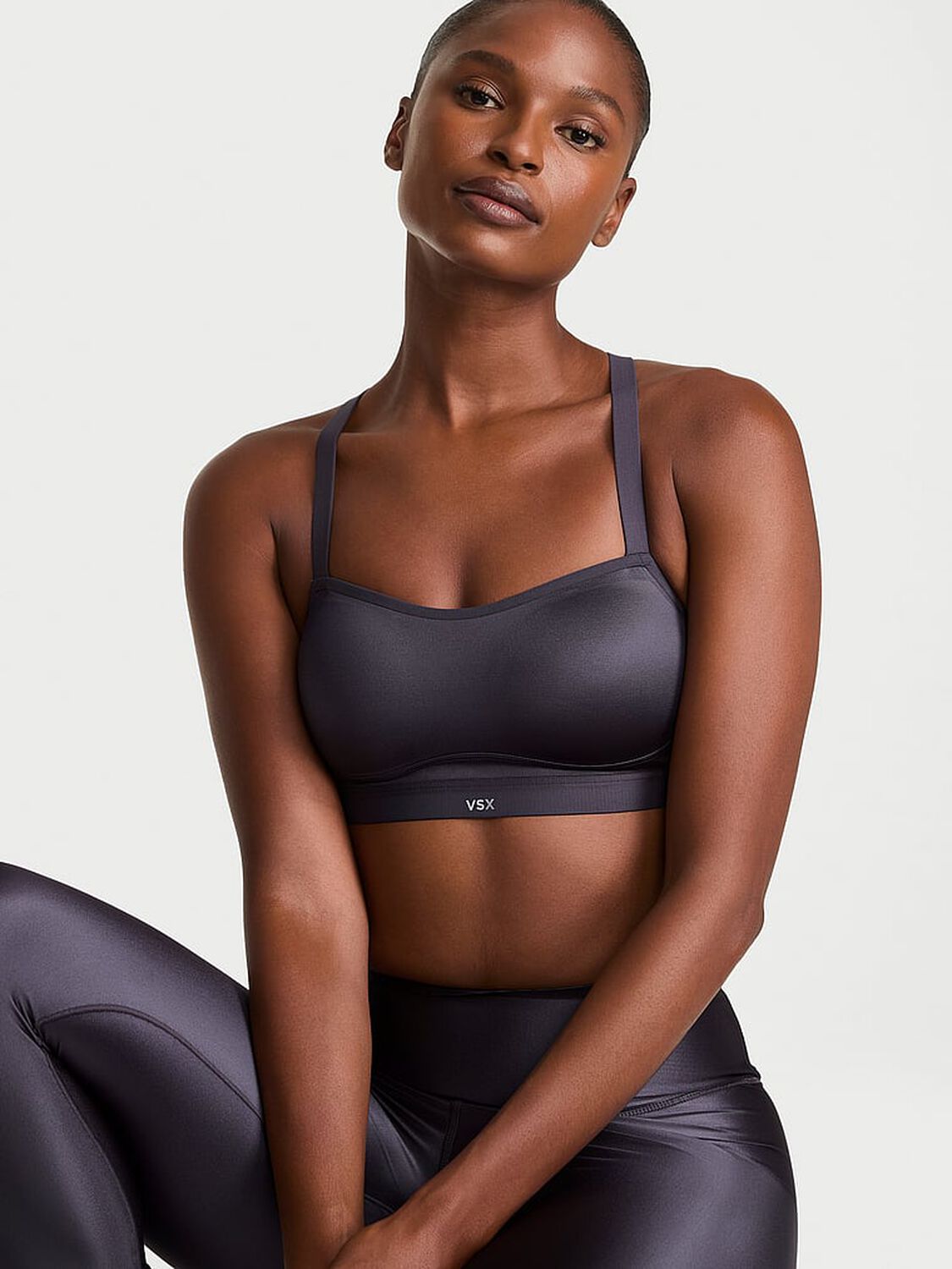 vs Vsx VSX Angel&trade; GlossyTech Sports Bra Night Shimmer 1 of 3 