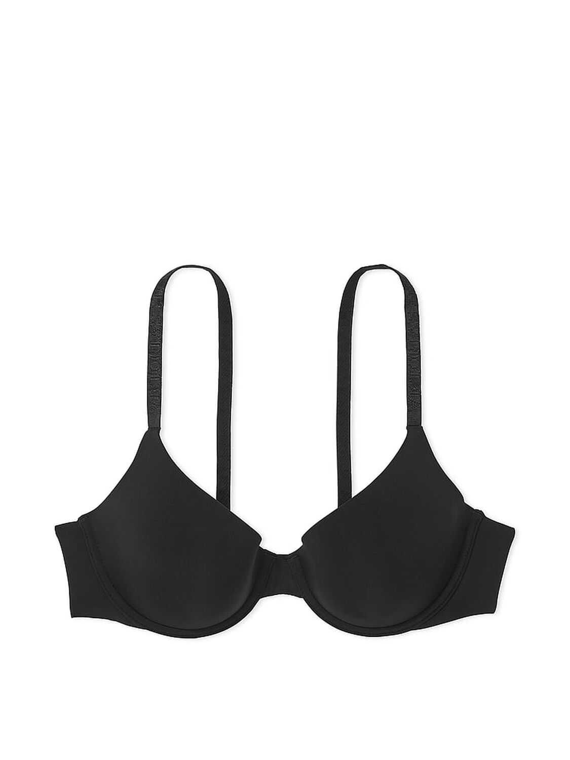 vs The T-Shirt Lightly Lined Smooth Demi Bra Black 3 of 3 
