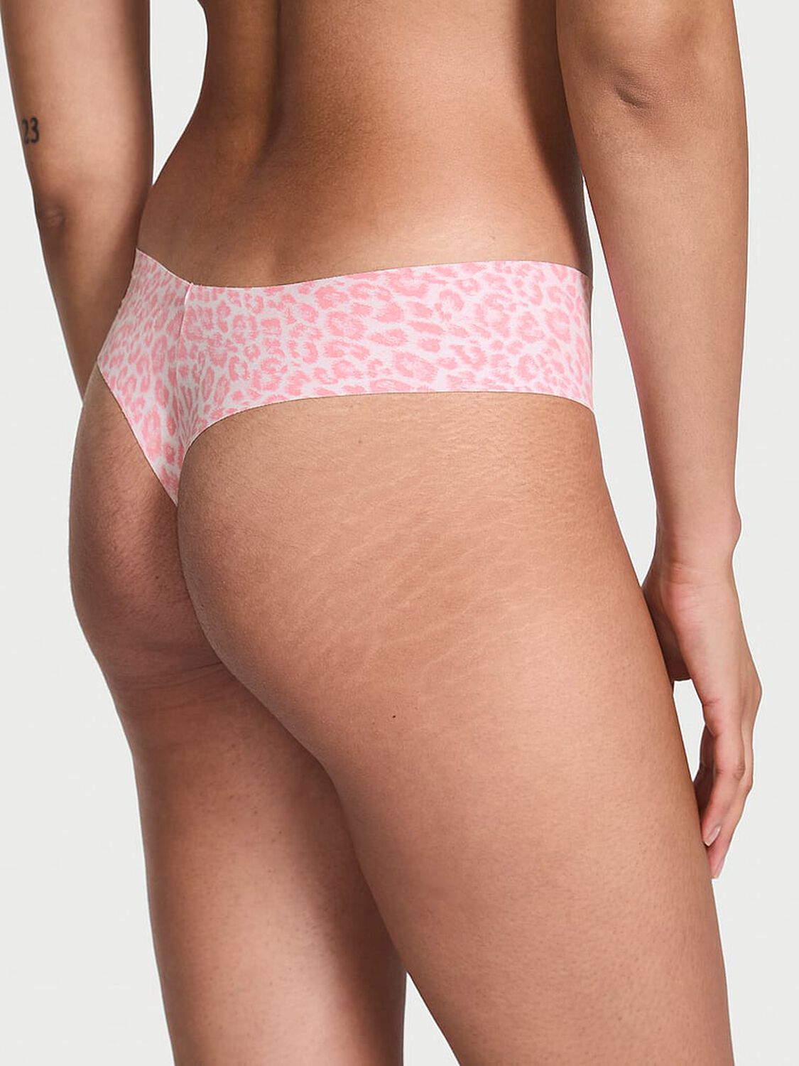 vs No-Show No-Show Thong Panty Pink Leopard 2 of 3 