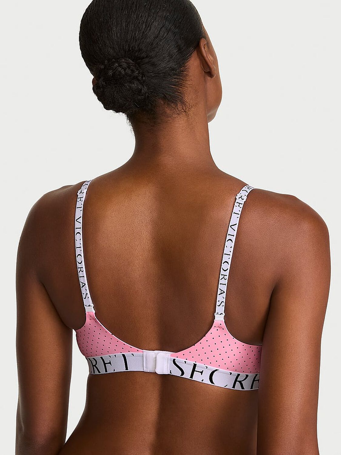 vs The T-Shirt The CoolBra&trade; Lightly Lined Demi Pink Dots 2 of 3 