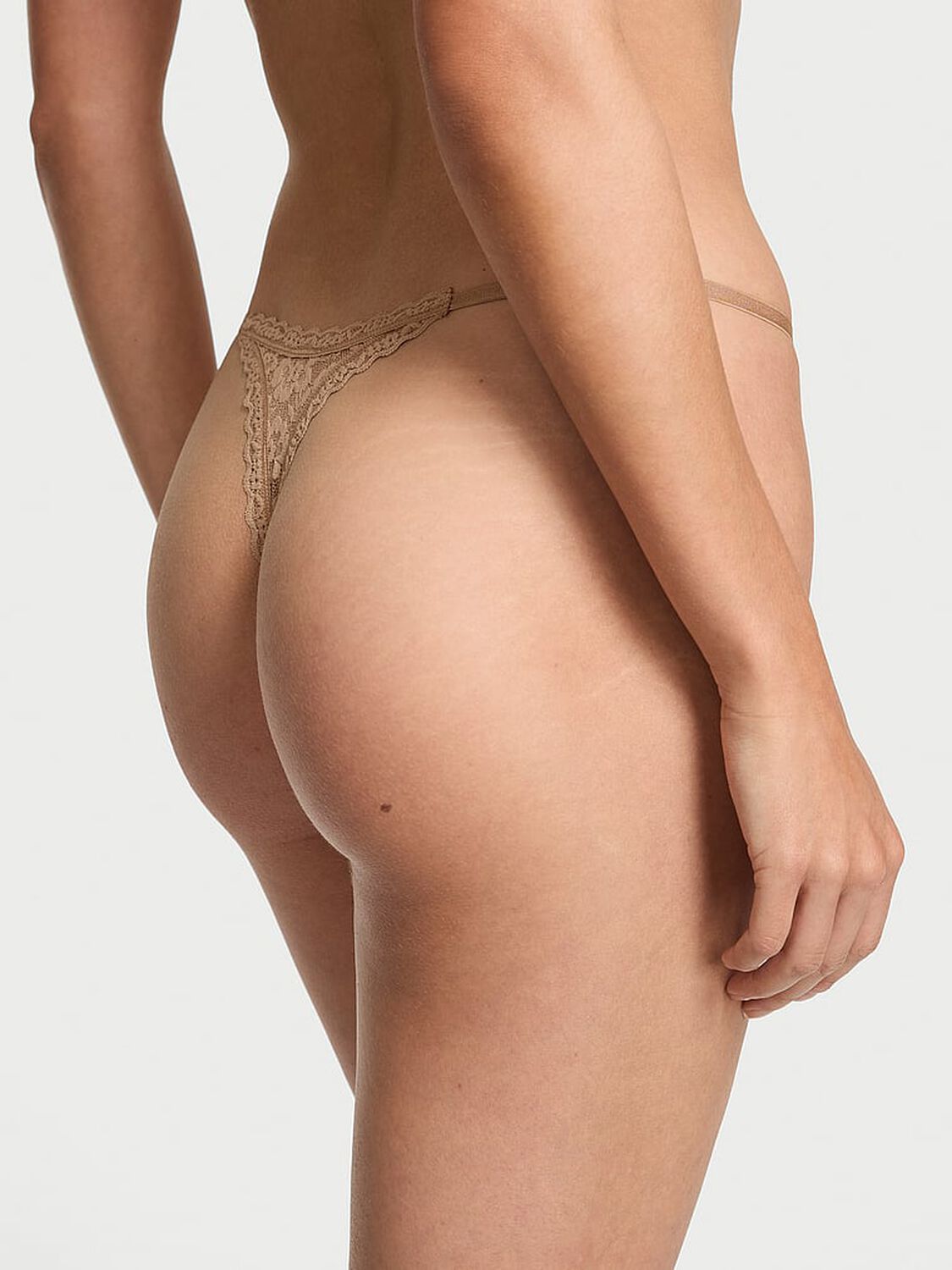 vs The Lacie Lace String Thong Panty Praline 2 of 3 