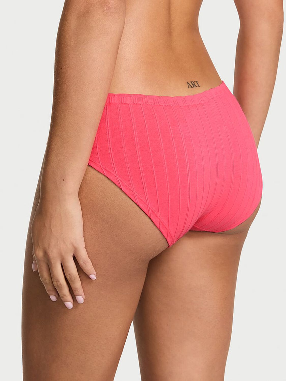 vs Seamless Seamless Cotton Rib Hiphugger Panty Poppy 2 of 2 